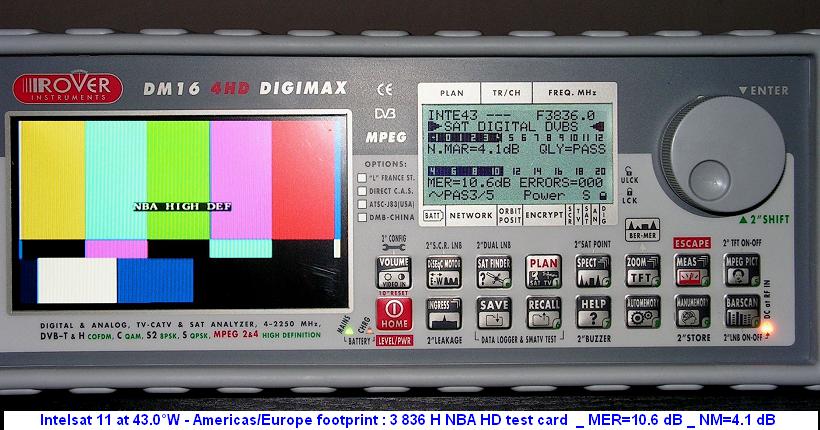 Intelsat 11 at 43.0 w_C band_Americas Europe footprint _ first snap  000