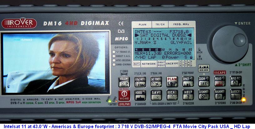 intelsat 11 at 43.0w C band